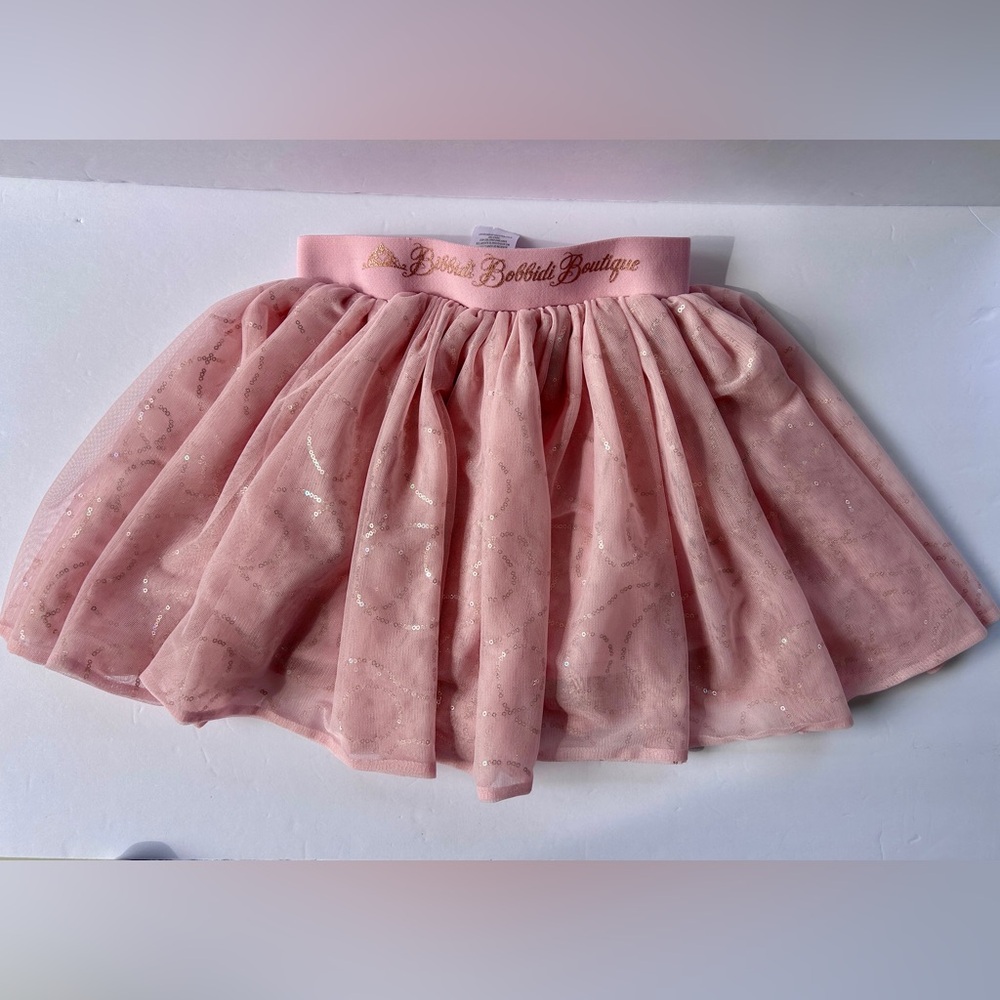 Bibbidi Bibbidi Boutique Disney World Pink Tulle Sequin Skirt Size Small